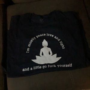 Navy blue size L tee shirt NEW